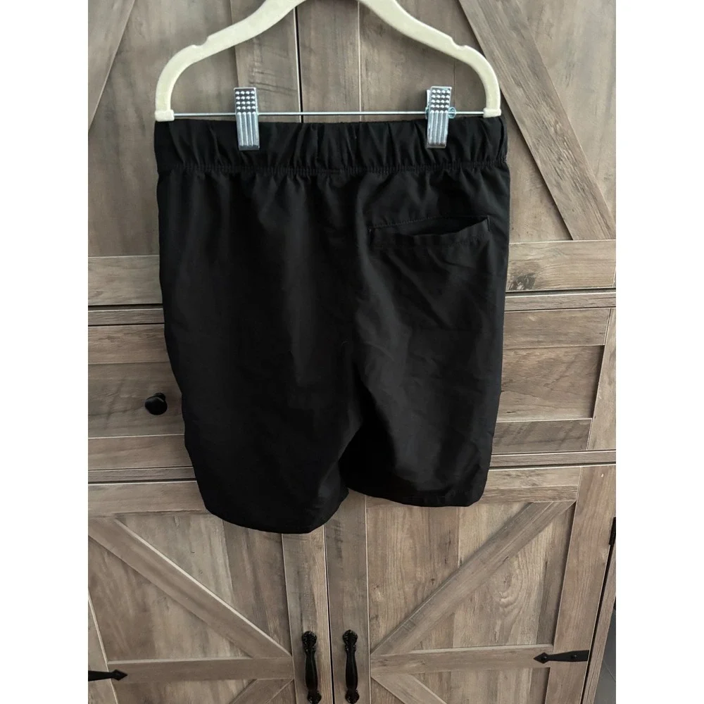 Lot of 3 Boys Active Shorts Size M 8 Black Red Camo Elastic Waist Drawstring